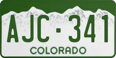 CO license plate AJC341