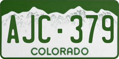 CO license plate AJC379