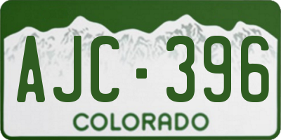 CO license plate AJC396