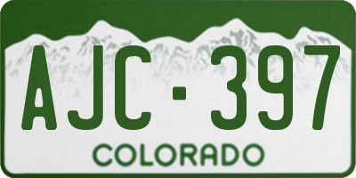 CO license plate AJC397
