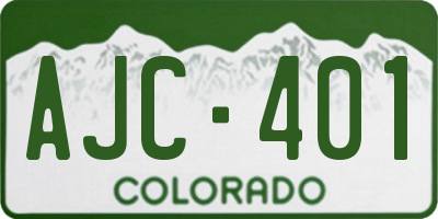 CO license plate AJC401