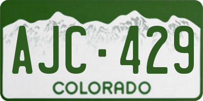 CO license plate AJC429