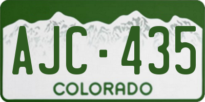 CO license plate AJC435