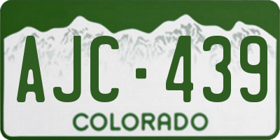 CO license plate AJC439