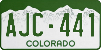 CO license plate AJC441