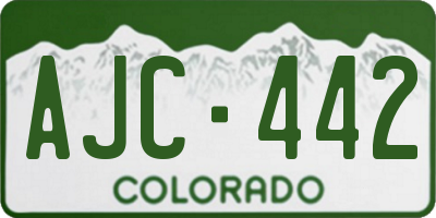 CO license plate AJC442