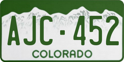 CO license plate AJC452