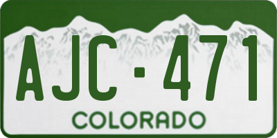 CO license plate AJC471