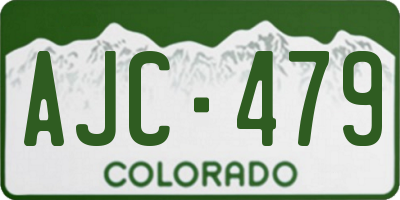 CO license plate AJC479