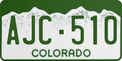 CO license plate AJC510