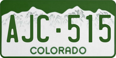 CO license plate AJC515
