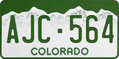 CO license plate AJC564