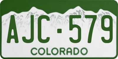 CO license plate AJC579