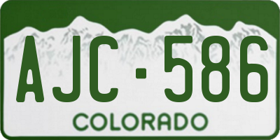 CO license plate AJC586