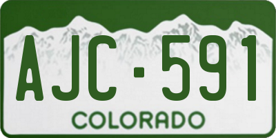CO license plate AJC591