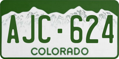CO license plate AJC624