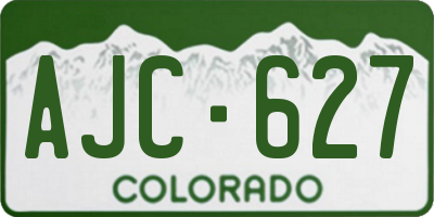 CO license plate AJC627