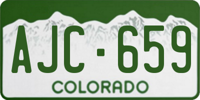 CO license plate AJC659