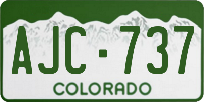CO license plate AJC737