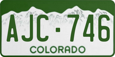 CO license plate AJC746