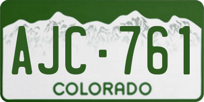 CO license plate AJC761