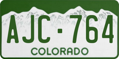 CO license plate AJC764