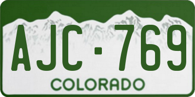 CO license plate AJC769