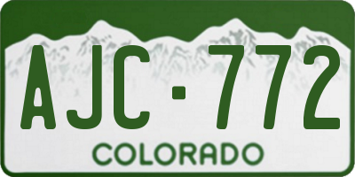 CO license plate AJC772