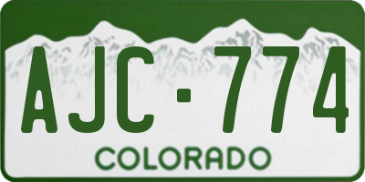 CO license plate AJC774