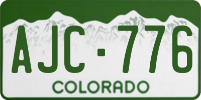 CO license plate AJC776