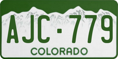 CO license plate AJC779