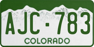 CO license plate AJC783