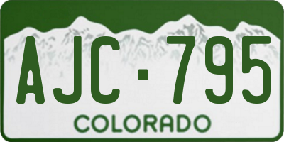 CO license plate AJC795