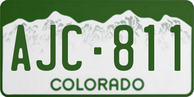 CO license plate AJC811