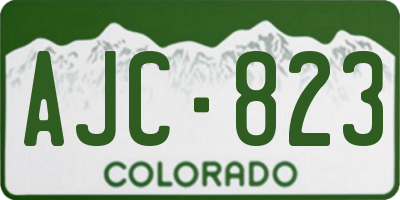 CO license plate AJC823