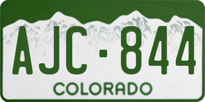 CO license plate AJC844