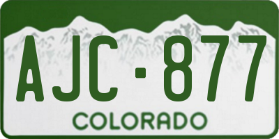 CO license plate AJC877