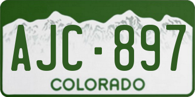 CO license plate AJC897