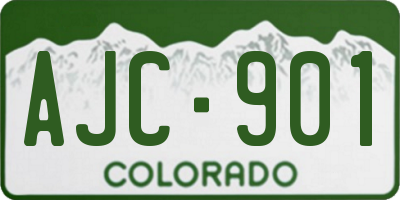 CO license plate AJC901