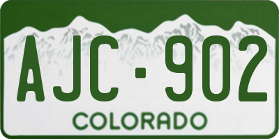CO license plate AJC902