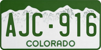 CO license plate AJC916