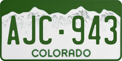 CO license plate AJC943