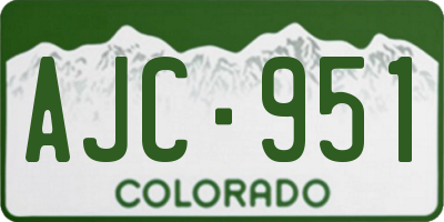 CO license plate AJC951