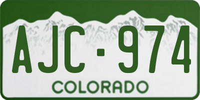 CO license plate AJC974