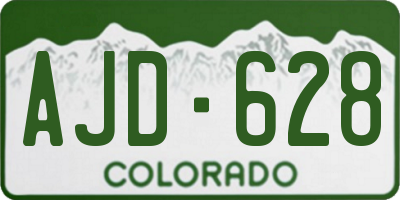 CO license plate AJD628
