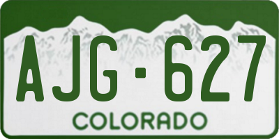 CO license plate AJG627