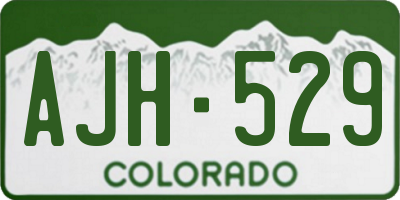 CO license plate AJH529