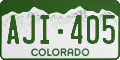 CO license plate AJI405