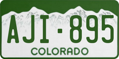 CO license plate AJI895