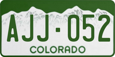 CO license plate AJJ052